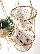 Заредете изображение във визуализатора на галерията – Jhuri Double Hanging Basket