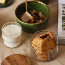 Load image into Gallery viewer, Fluted Glass Storage Jars - set of 3