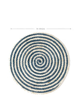 Заредете изображение във визуализатора на галерията – Kata Spiral Placemat - Blue (Set of 4)