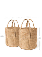 Заредете изображение във визуализатора на галерията – Kata Basket with handle - Natural