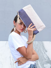 Load image into Gallery viewer, Block A Clutch - Blue