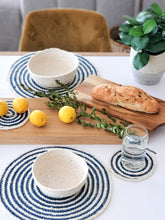 Заредете изображение във визуализатора на галерията – Kata Spiral Placemat - Blue (Set of 4)