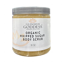 Заредете изображение във визуализатора на галерията – Organic Whipped Sugar Body Scrub 10 oz – Crepey Skin Treatment & Exfoliator
