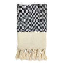 Load image into Gallery viewer, Herringbone Turkish Hand Towel