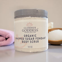 Заредете изображение във визуализатора на галерията – Organic Whipped Sugar Body Scrub 10 oz – Crepey Skin Treatment & Exfoliator