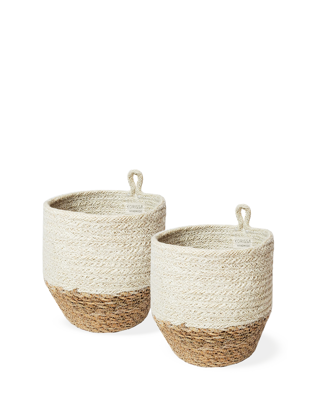 Amari Loop Basket - Natural | Handwoven Jute Plant & Vase Holder