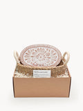 Terracotta Bread Warmer & Seagrass Basket | Mandala Flower | KORISSA