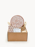 Terracotta Bread Warmer & Seagrass Basket with Tea Towel | Owl | KORISSA