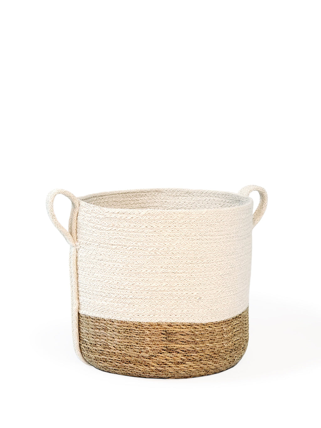 Savar Storage Basket with Side Handles | Jute & Seagrass | KORISSA