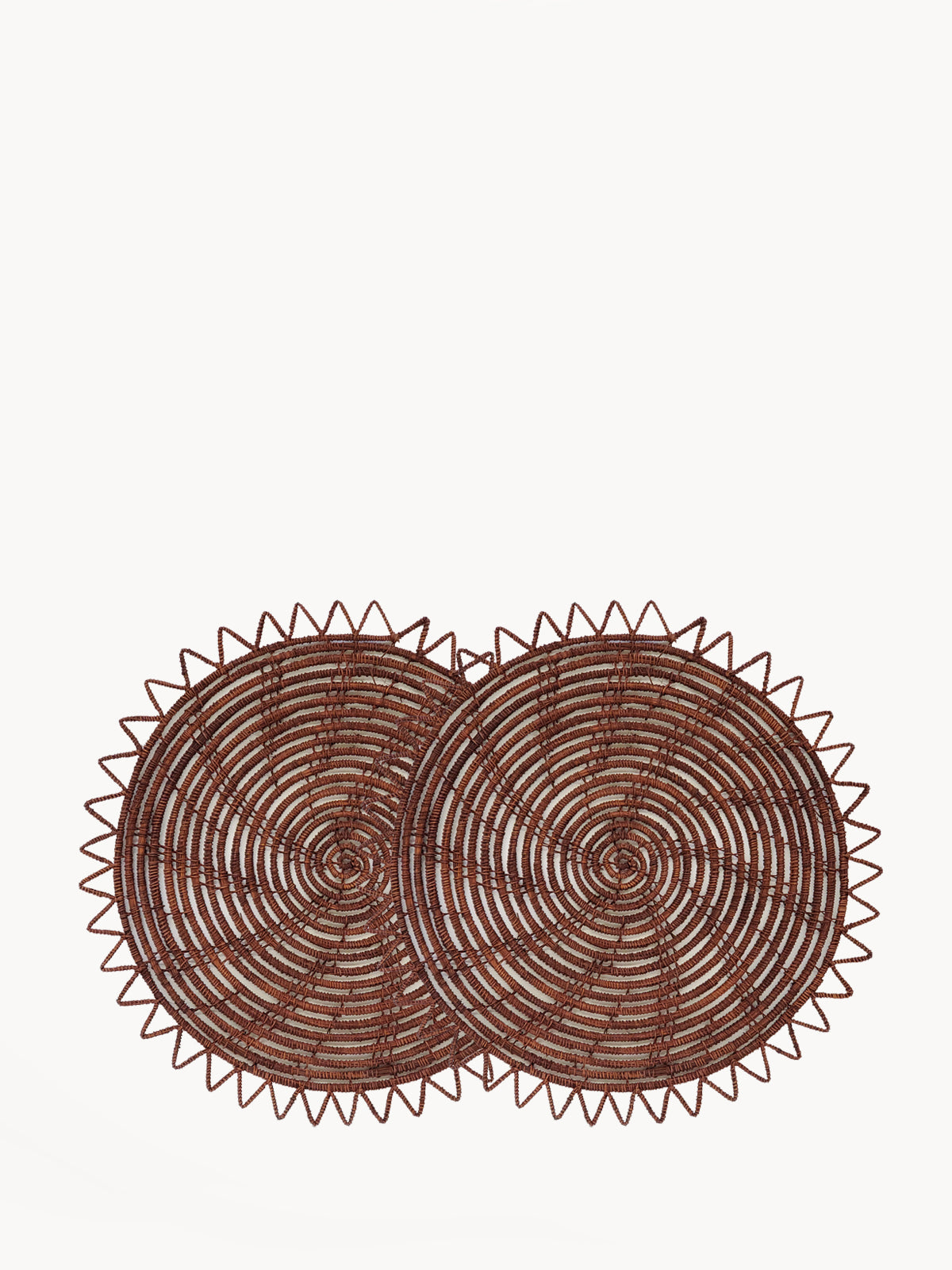 Surya Palm Fiber Placemat | Brown | Set of 2 | KORISSA