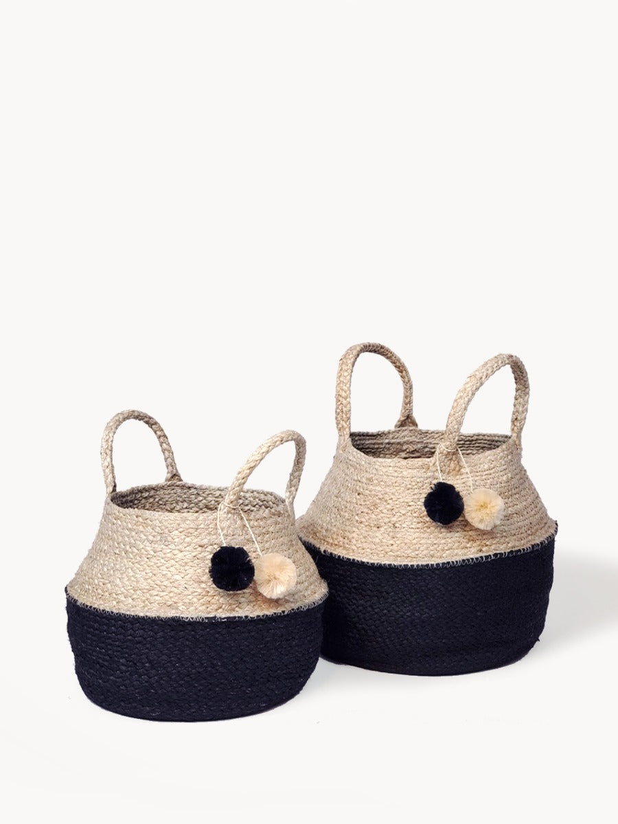 Naiya Foldable Basket Bag | Handwoven Natural-Dyed Jute | Fair Trade | KORISSA