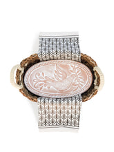 Load image into Gallery viewer, Bread Warmer &amp; Basket Gift Set with Tea Towel - Bird Oval
