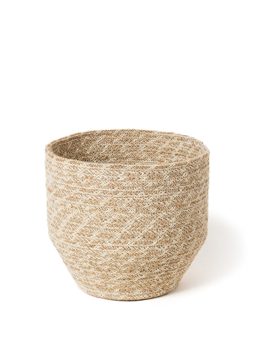 Agora Jute Storage Basket | Herringbone Weave | Small & Large | KORISSA