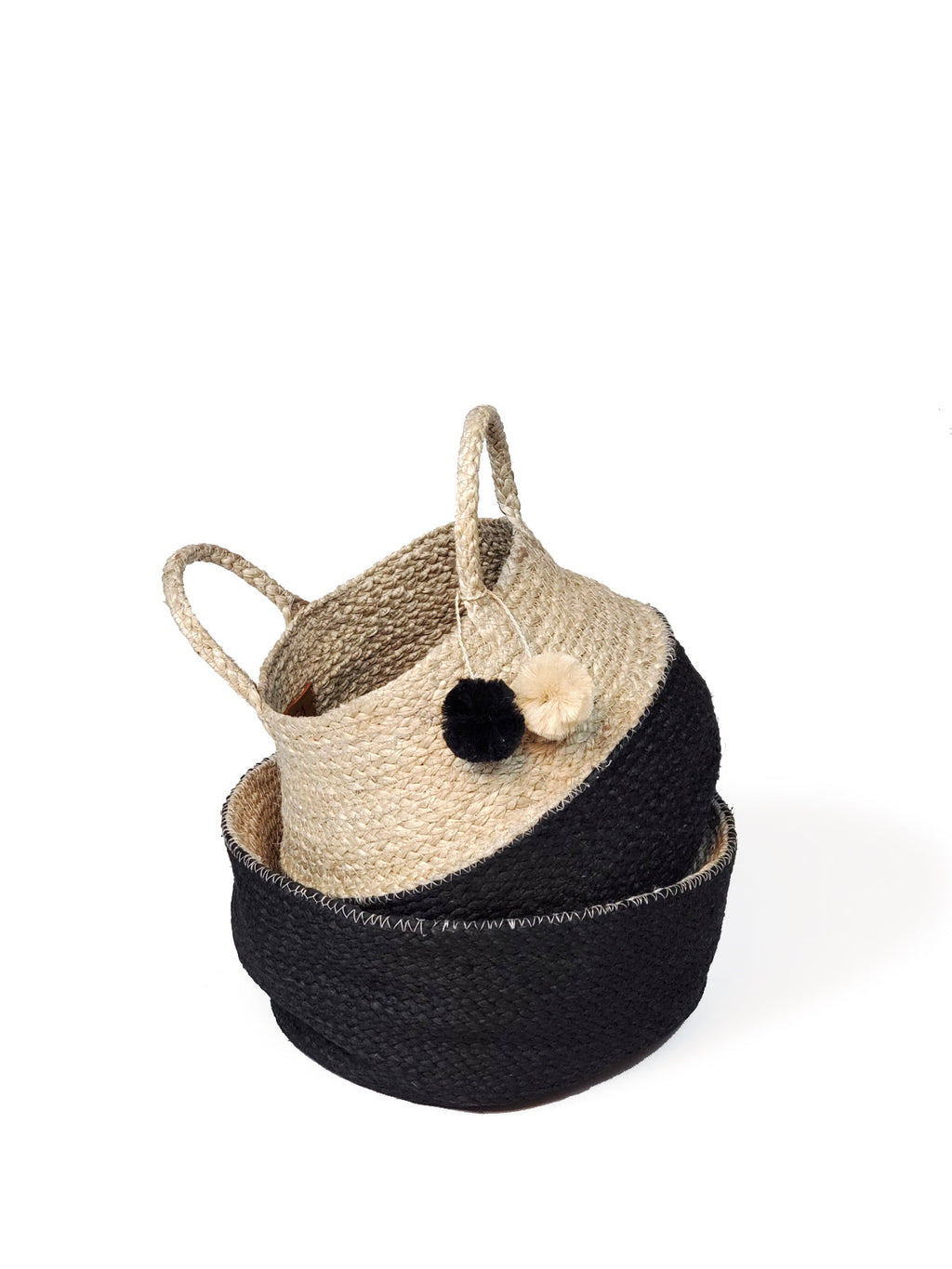 Naiya Foldable Basket Bag | Handwoven Natural-Dyed Jute | Fair Trade | KORISSA