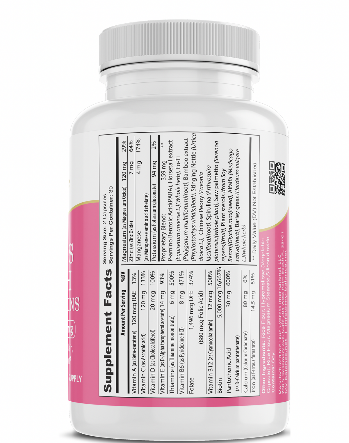 Women's Multivitamin | Vitamins, Minerals & Botanical Blend | 60 Capsules