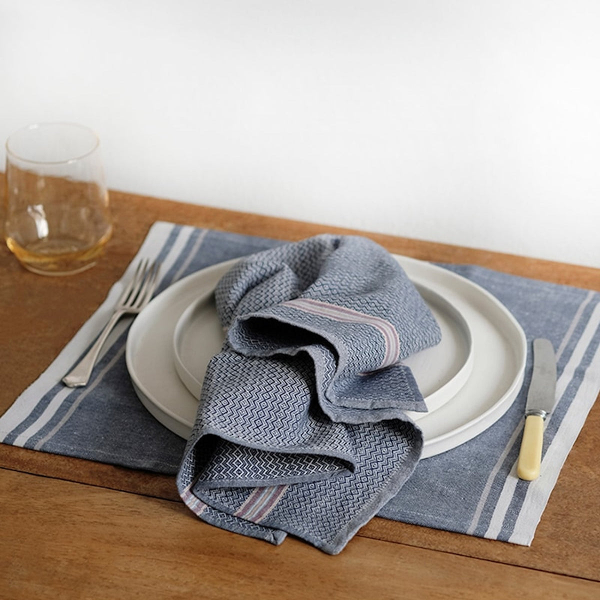 Boma Napkins Set of 4 | Cardamom | Handwoven Cotton | Southern Africa | Mungo