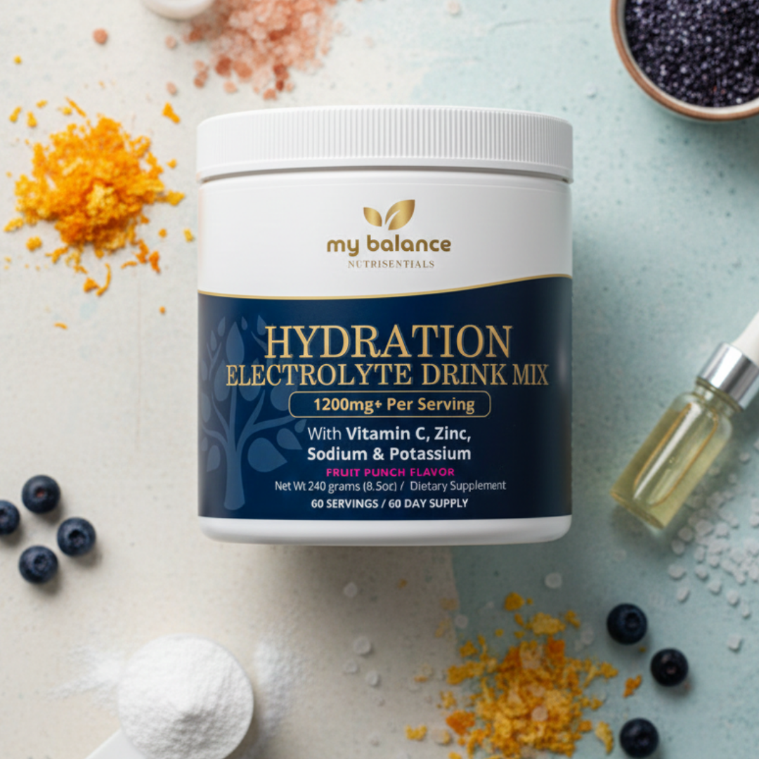 Hydration Electrolyte Drink Mix | With Aquamin™ & Vitamins | 60 Servings
