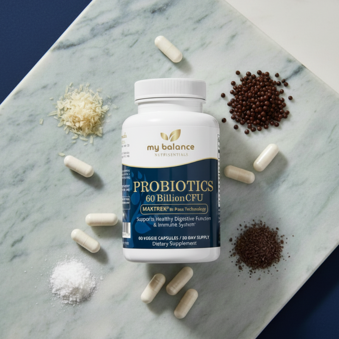 Probiotics 60B | With FOS & MAKTREK® | My Balance