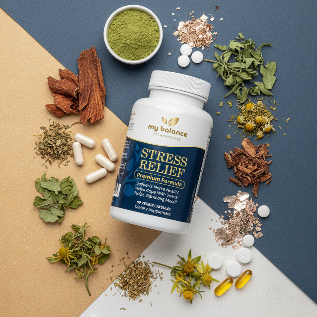 Herbal & Nutrient Complex | Ashwagandha, Rhodiola & L-Theanine | My Balance