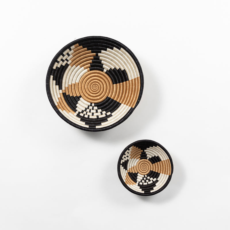 Boutique Diversiform Woven Basket Bowl | Limited Edition | Wall Decor | Azizi Life | Rwanda