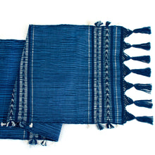 Заредете изображение във визуализатора на галерията – Handwoven Table Runner in Indigo Arrow
