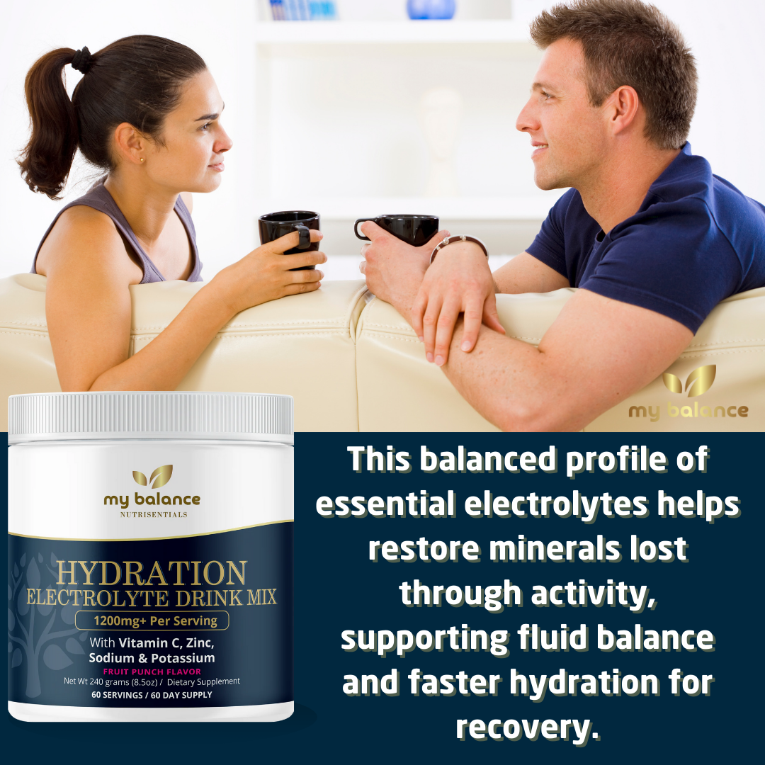 Hydration Electrolyte Drink Mix | With Aquamin™ & Vitamins | 60 Servings