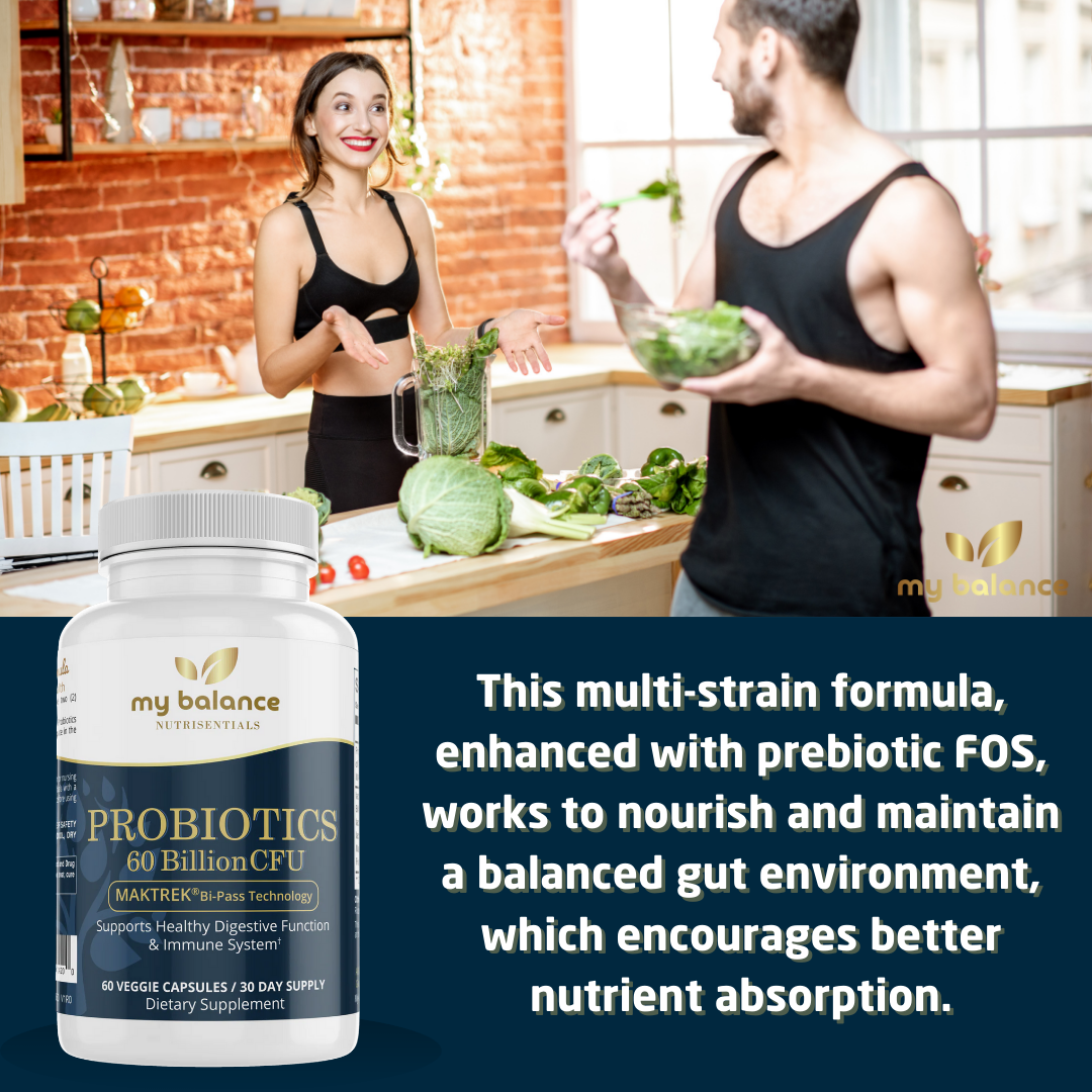 Probiotics 60B | With FOS & MAKTREK® | My Balance