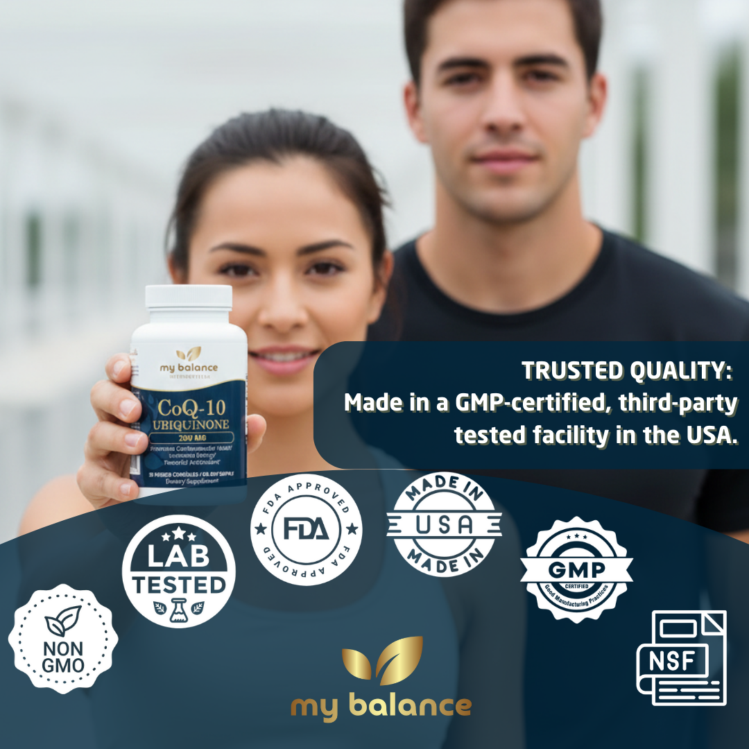 CoQ-10 Ubiquinone 200 mg | 30 Veggie Capsules | My Balance
