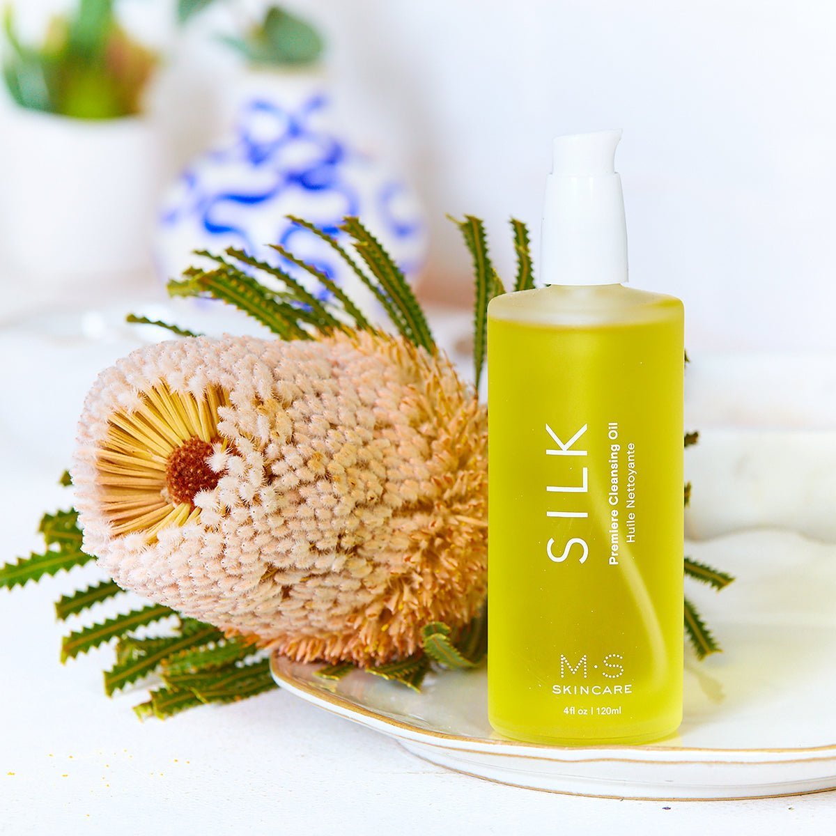 SILK Premiere Cleansing Oil | Ayurvedic Makeup Remover | Frankincense & Black Cumin | 4 fl oz