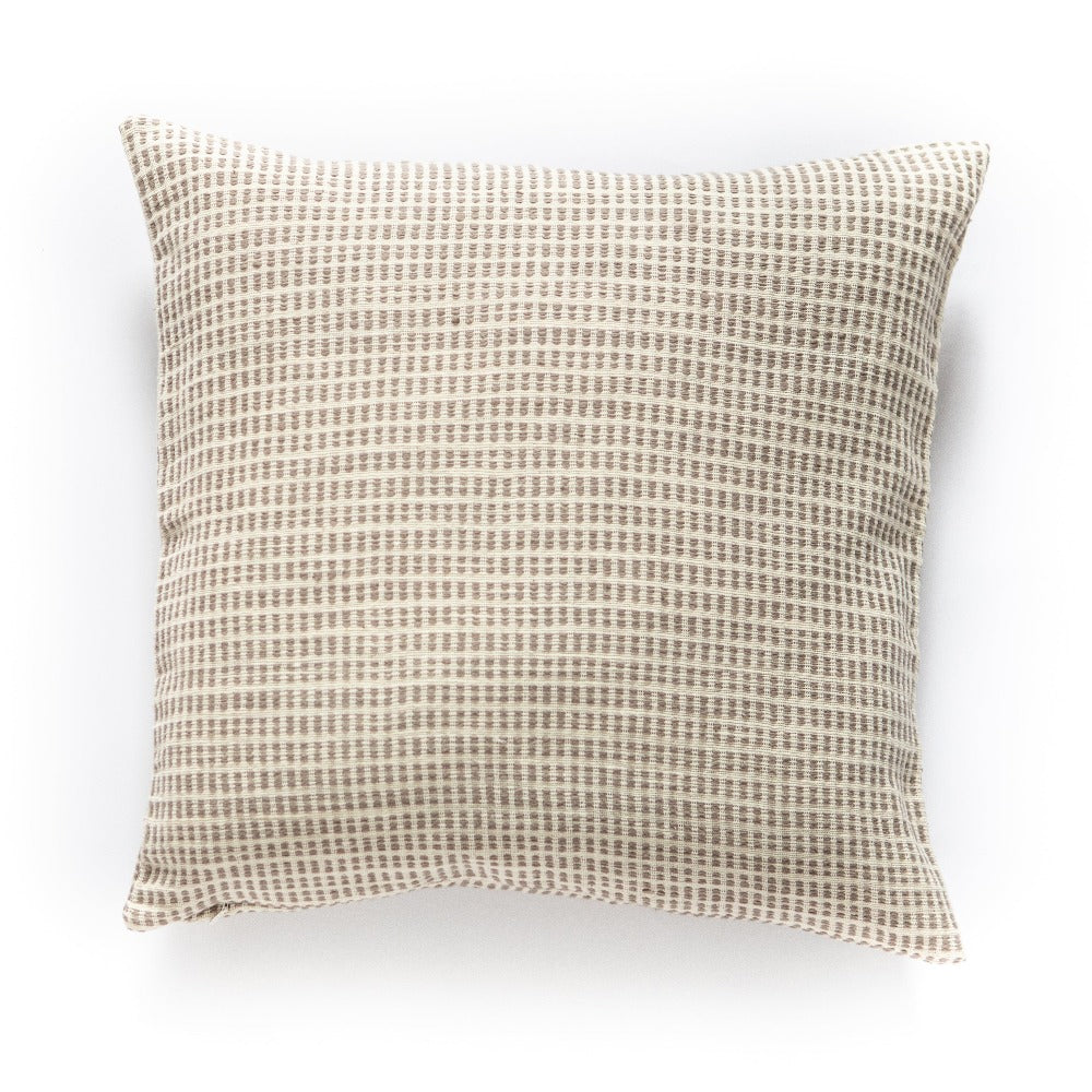 Akobo Woven Cotton Pillow Cover | Stone | With or Without Insert | KORISSA