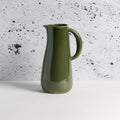 Dadasi Stoneware Jug | Olive Green Glaze | 50 oz | Handmade | Gharyan