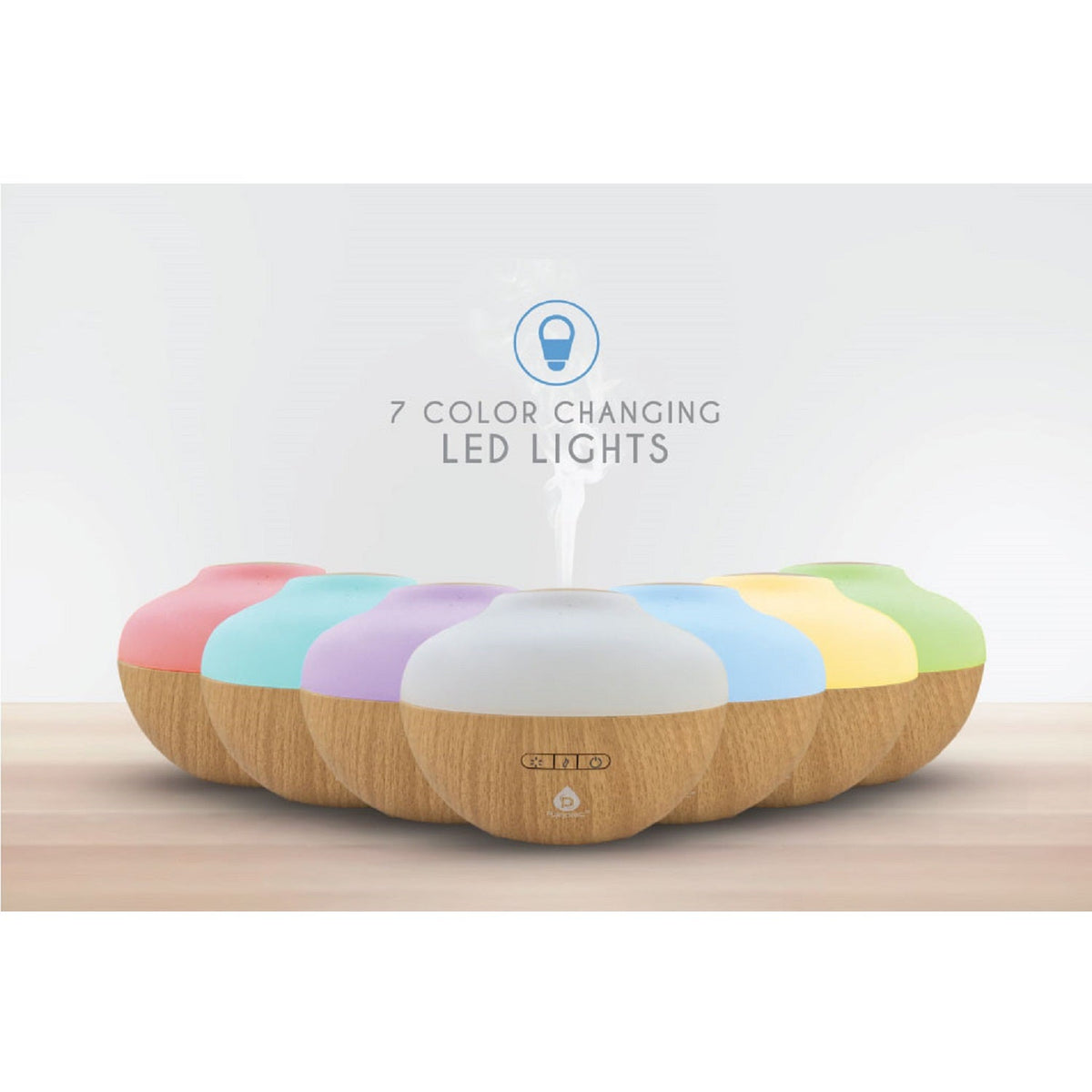Pursonic Aromatherapy Diffuser & Essential Oil Set | Ultrasonic 300ml | Lavender, Eucalyptus & Frankincense