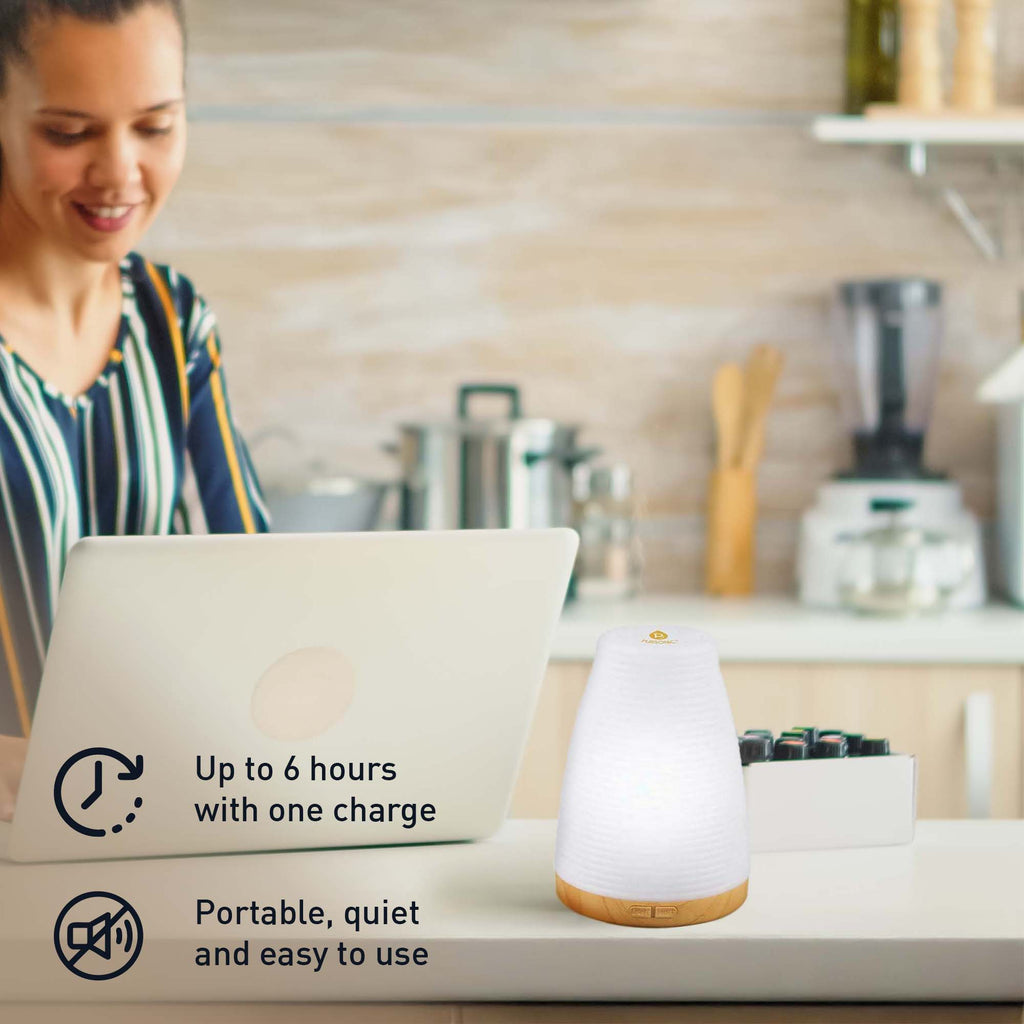 2-in-1 USB Ultrasonic Aroma Diffuser | Cool Mist, Color LED & Humidifier | Pursonic