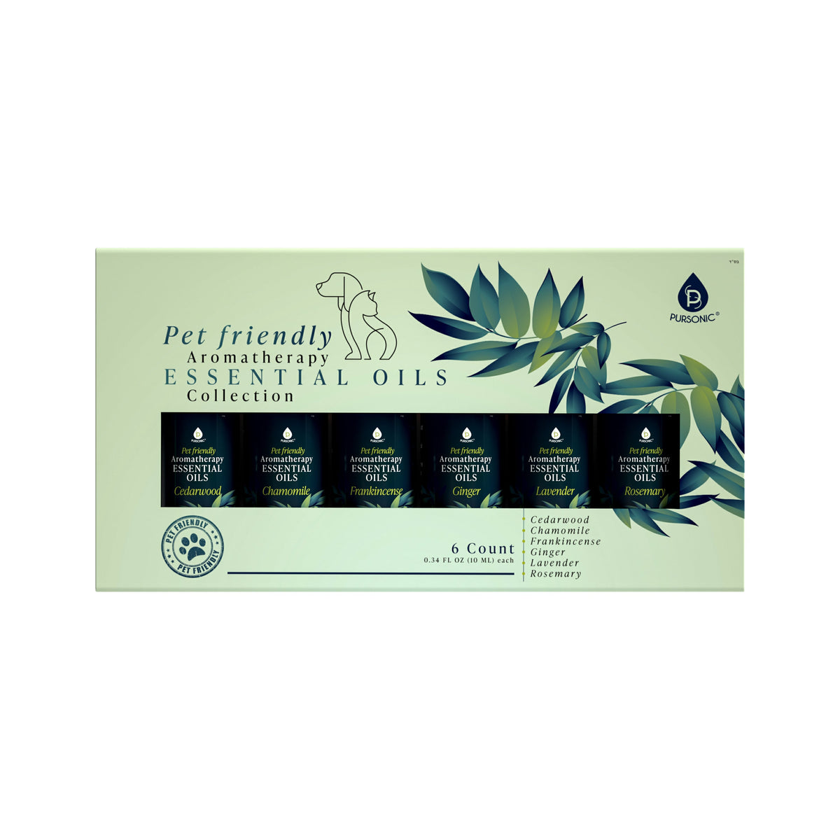 Pet-Friendly Aromatherapy Essential Oils | 6-Pack Collection | Safe for Dogs & Cats