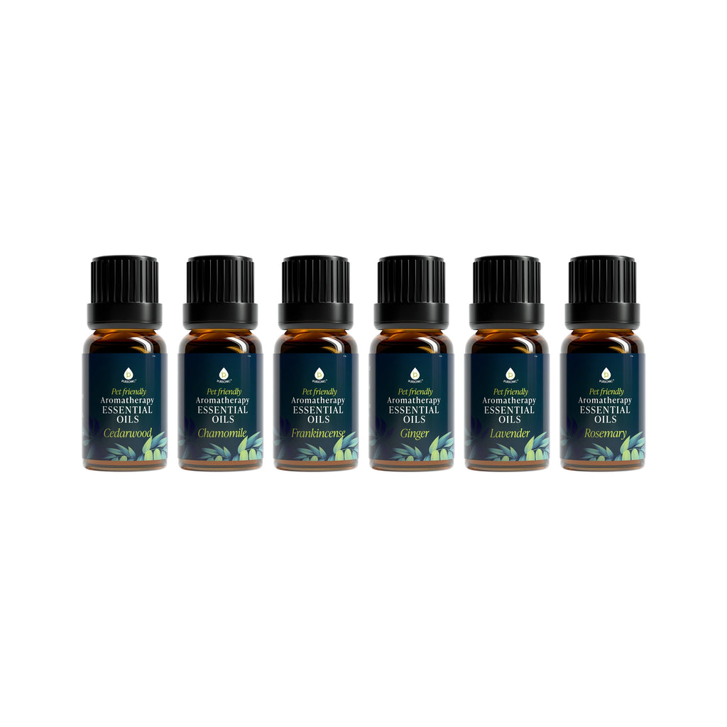 Pet-Friendly Aromatherapy Essential Oils | 6-Pack Collection | Safe for Dogs & Cats