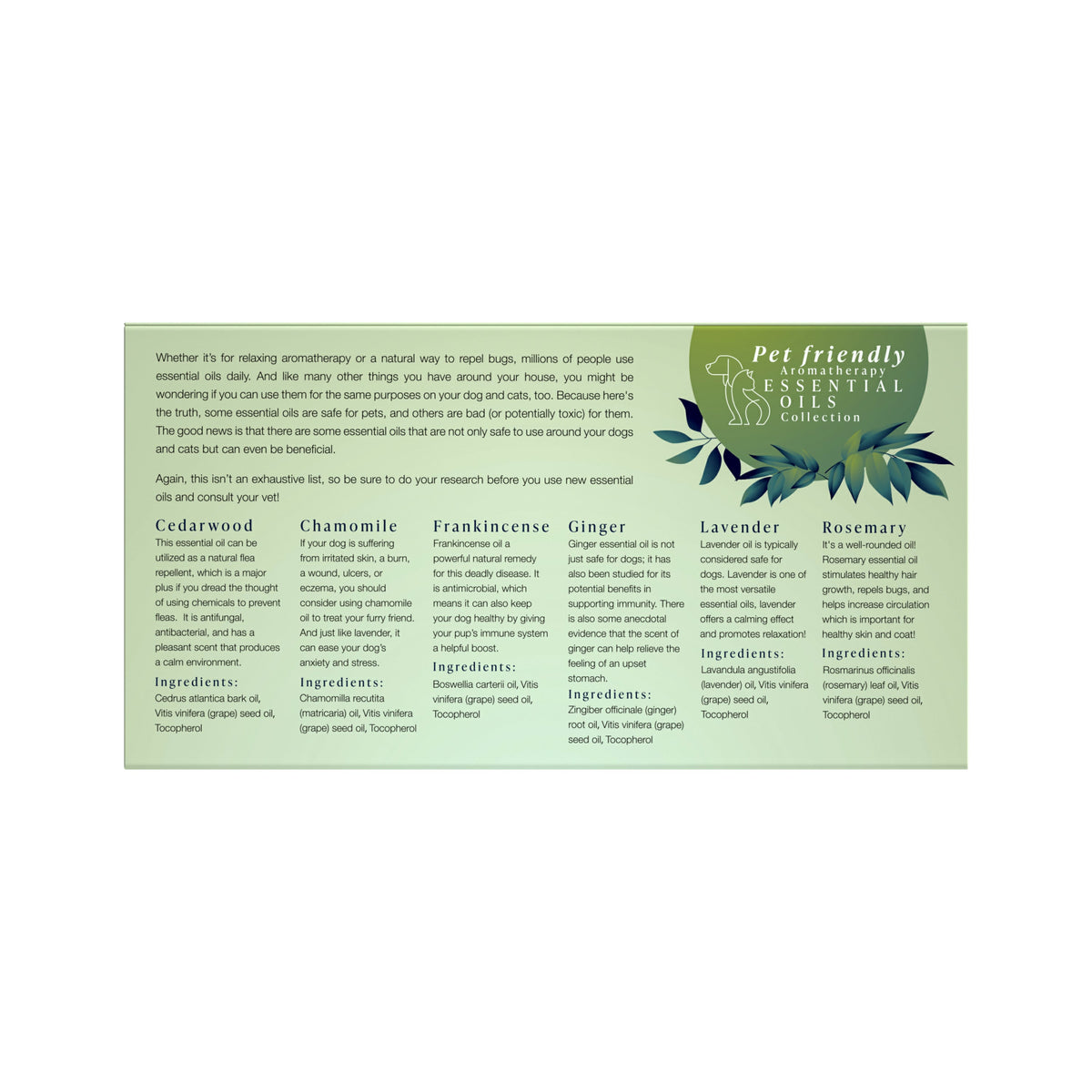 Pet-Friendly Aromatherapy Essential Oils | 6-Pack Collection | Safe for Dogs & Cats