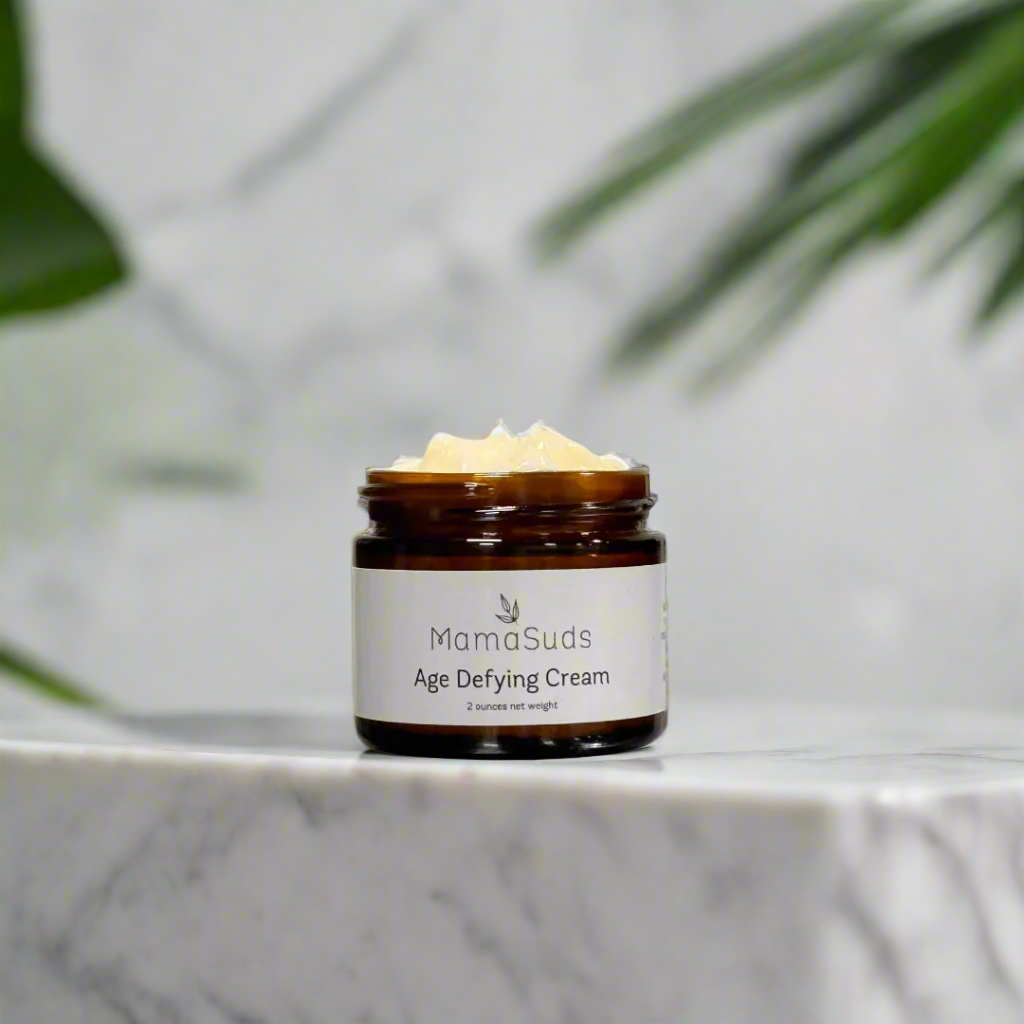 MamaSuds Natural Moisturizing Cream | Rosehip & Grapeseed | EWG Rated 1 | 2 oz Glass Jar