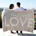 Infinite Love Throw Blanket | BIG LOViE | 48" × 72"