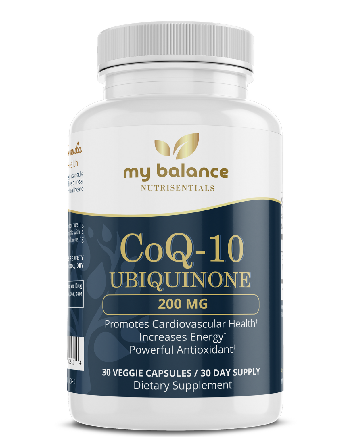 CoQ-10 Ubiquinone 200 mg | 30 Veggie Capsules | My Balance