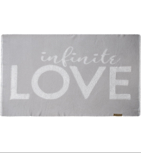 Infinite Love Throw Blanket | BIG LOViE | 48" × 72"