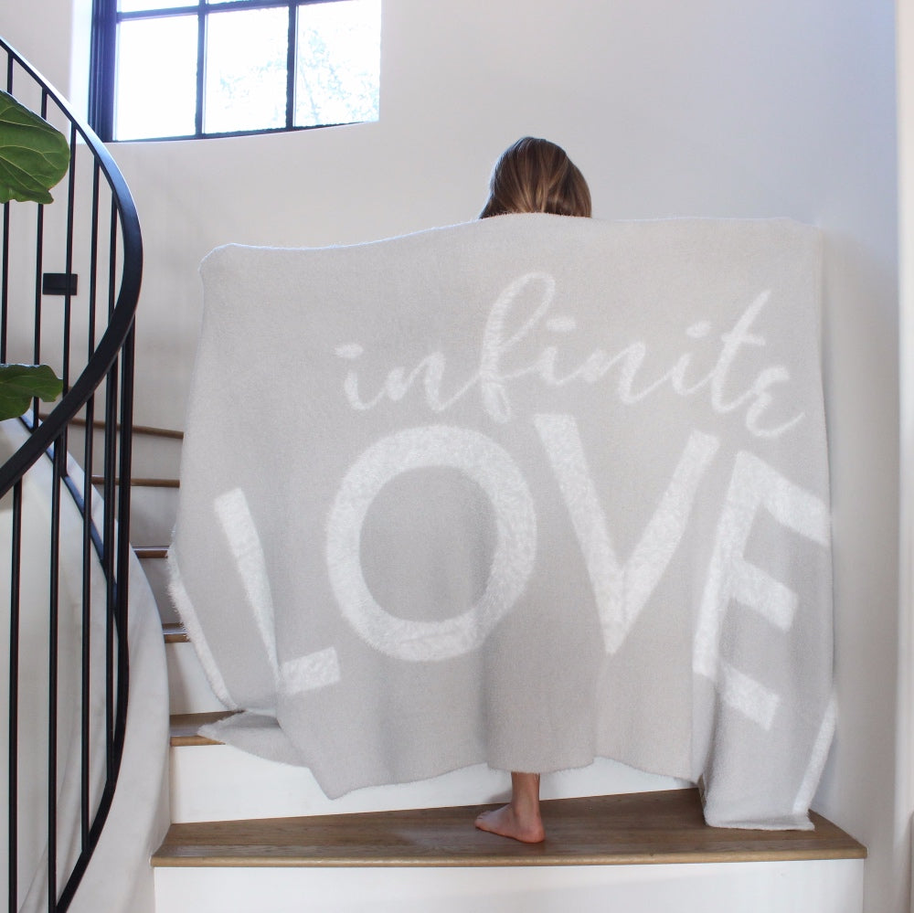 Infinite Love Throw Blanket | BIG LOViE | 48" × 72"