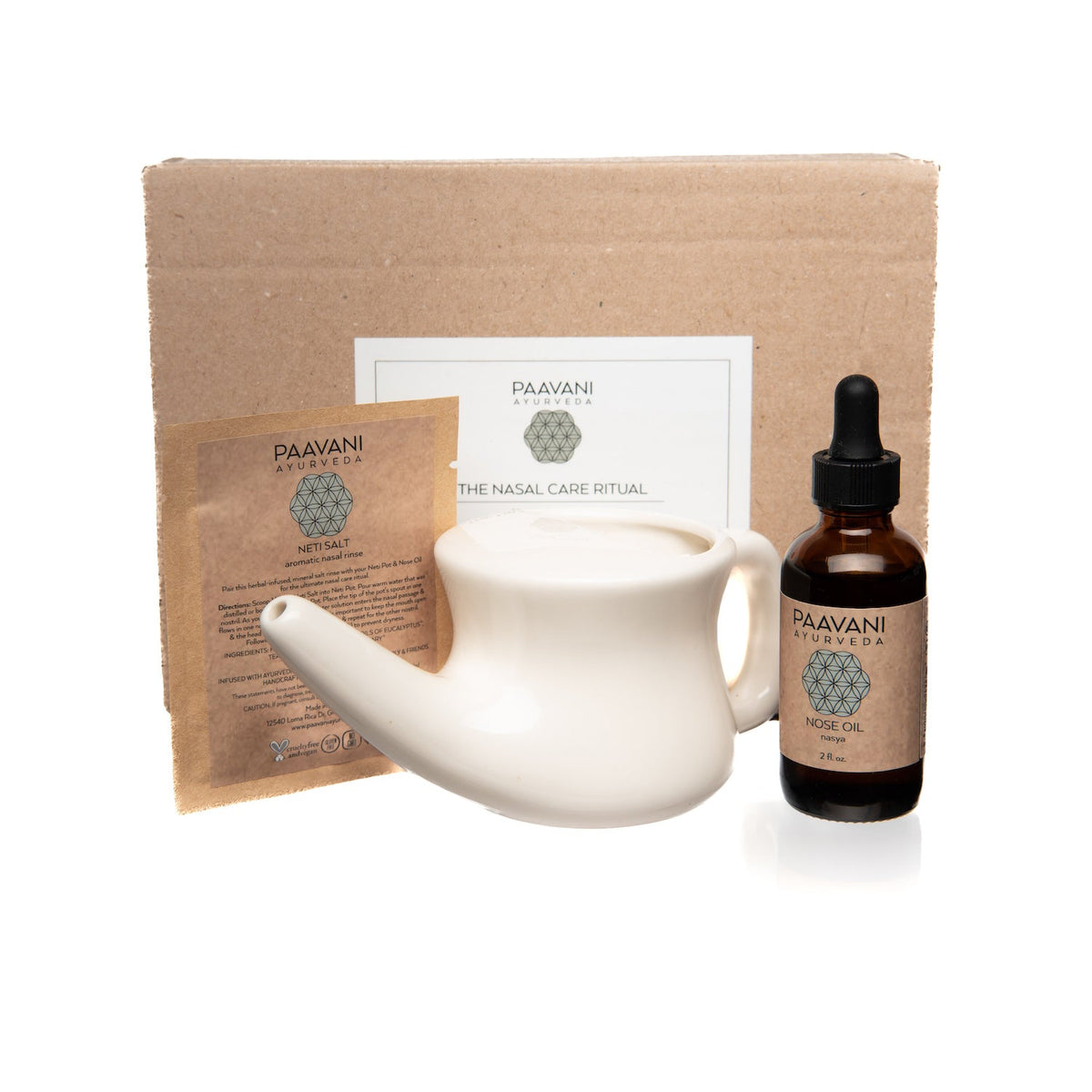 Nasal Care Ritual | Ayurvedic Neti & Nasya Kit | PAAVANI Ayurveda