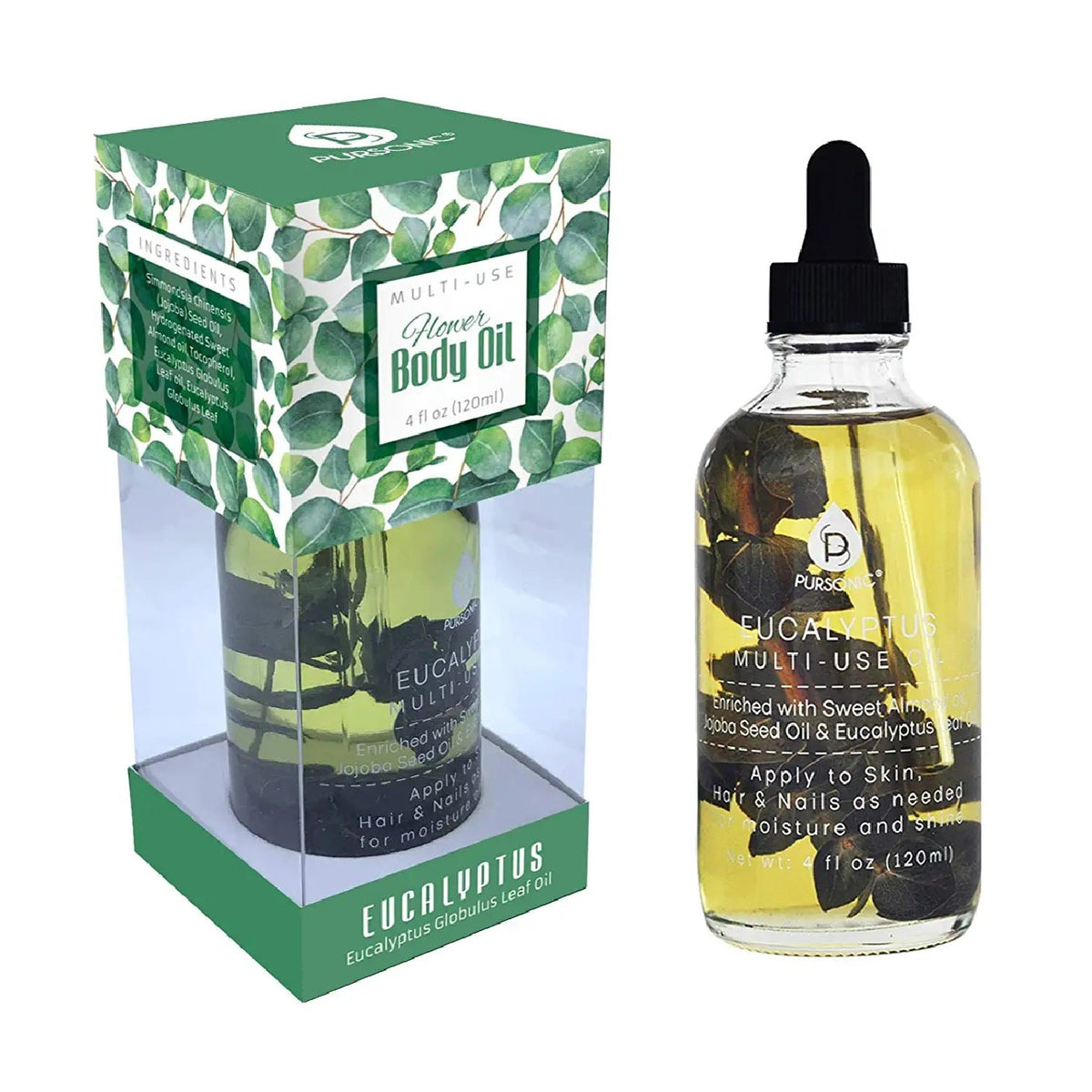 Pursonic Eucalyptus Multi-Use Body Oil 4 oz — Skin, Hair & Nails