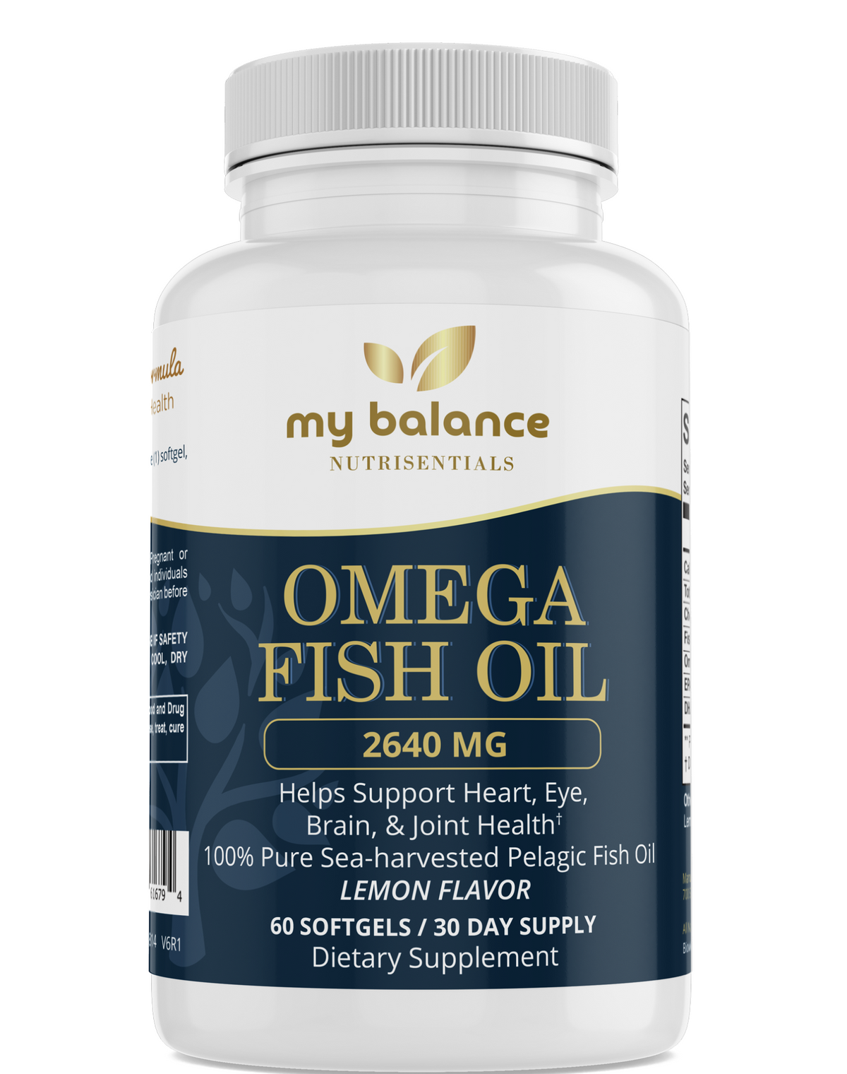 Omega-3 Fish Oil | 720 mg EPA + DHA | 60 Softgels | My Balance