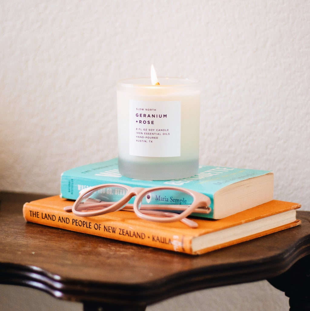 Geranium + Rose Signature Candle | Slow North | Natural Soy Wax