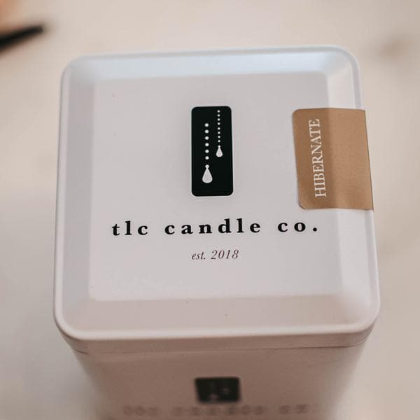 HIBERNATE Soy Candle | Patchouli, Tonka, Vanilla & Chamomile | 60hr | TLC Candle Co.