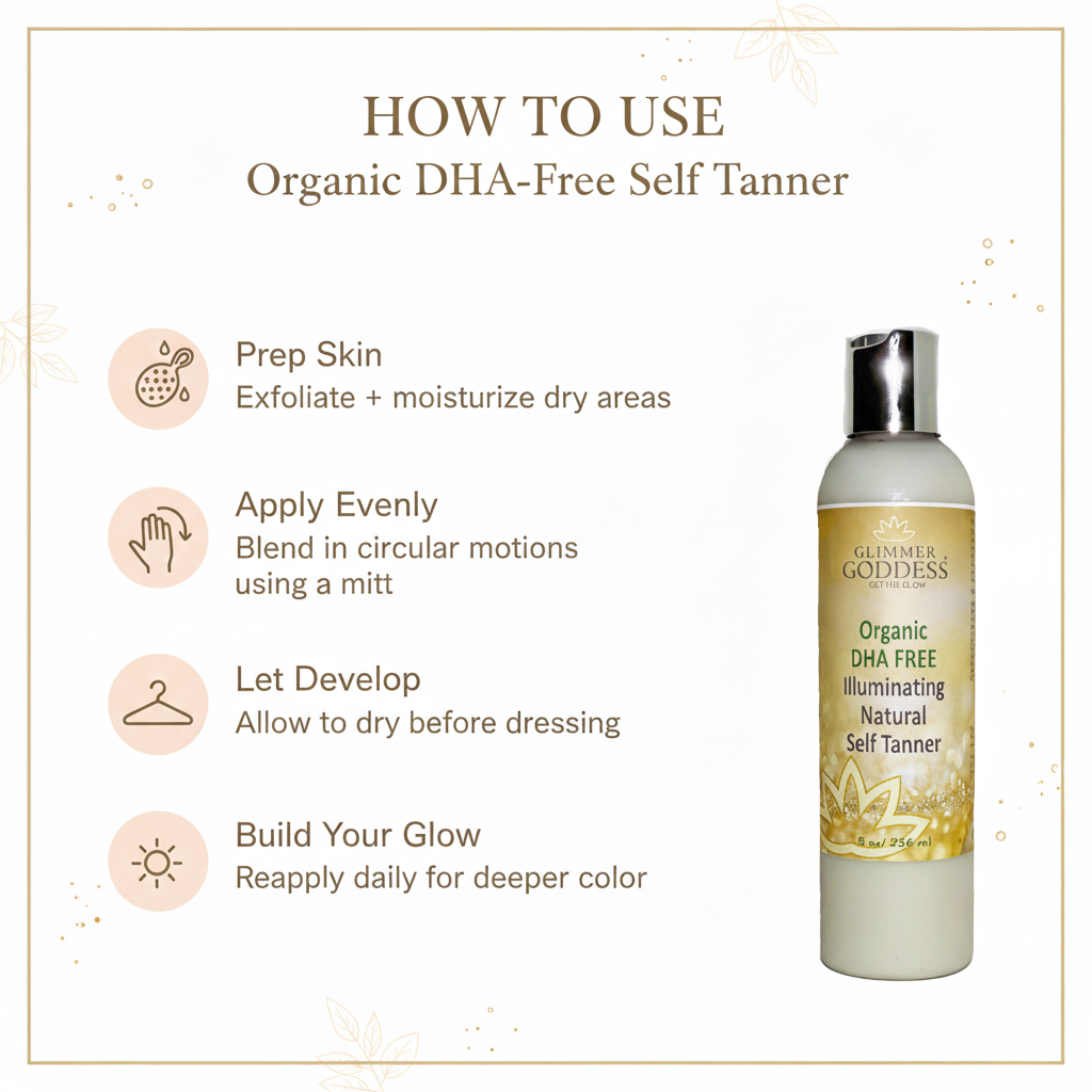 DHA Free Self Tanner for Sensitive Skin – Glow