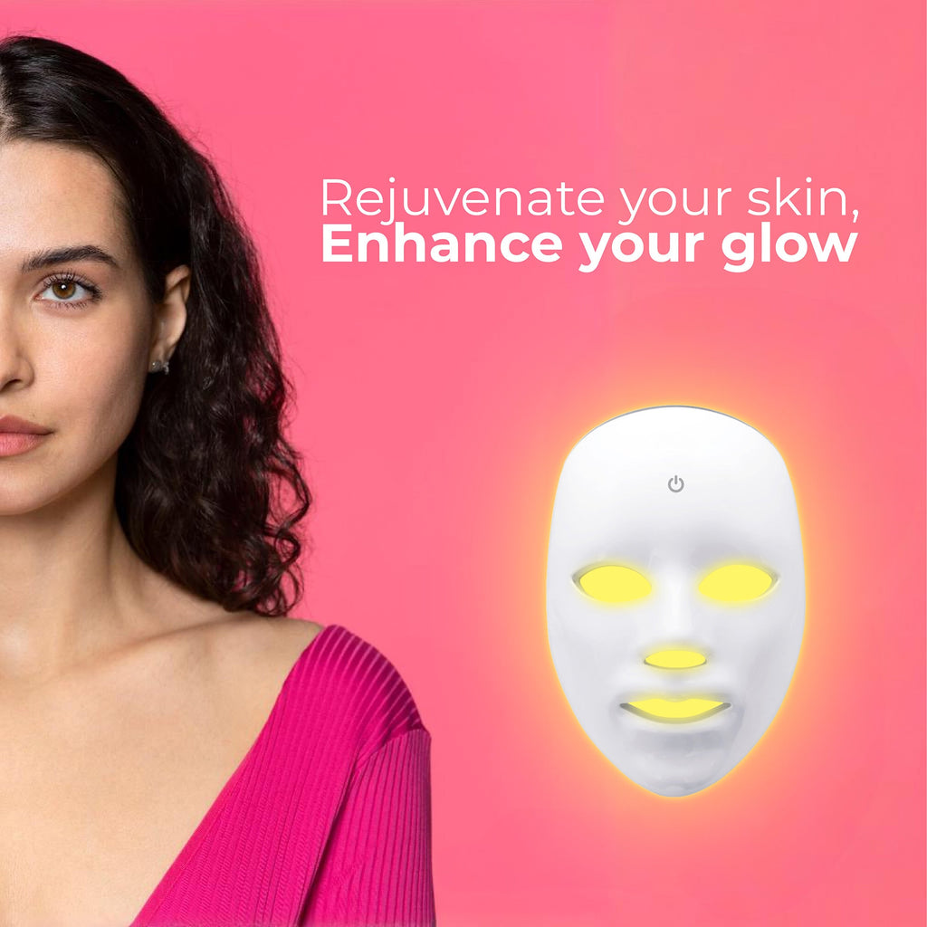 7-in-1 LED Light Therapy Face Mask | 7 Color Modes | Pursonic
