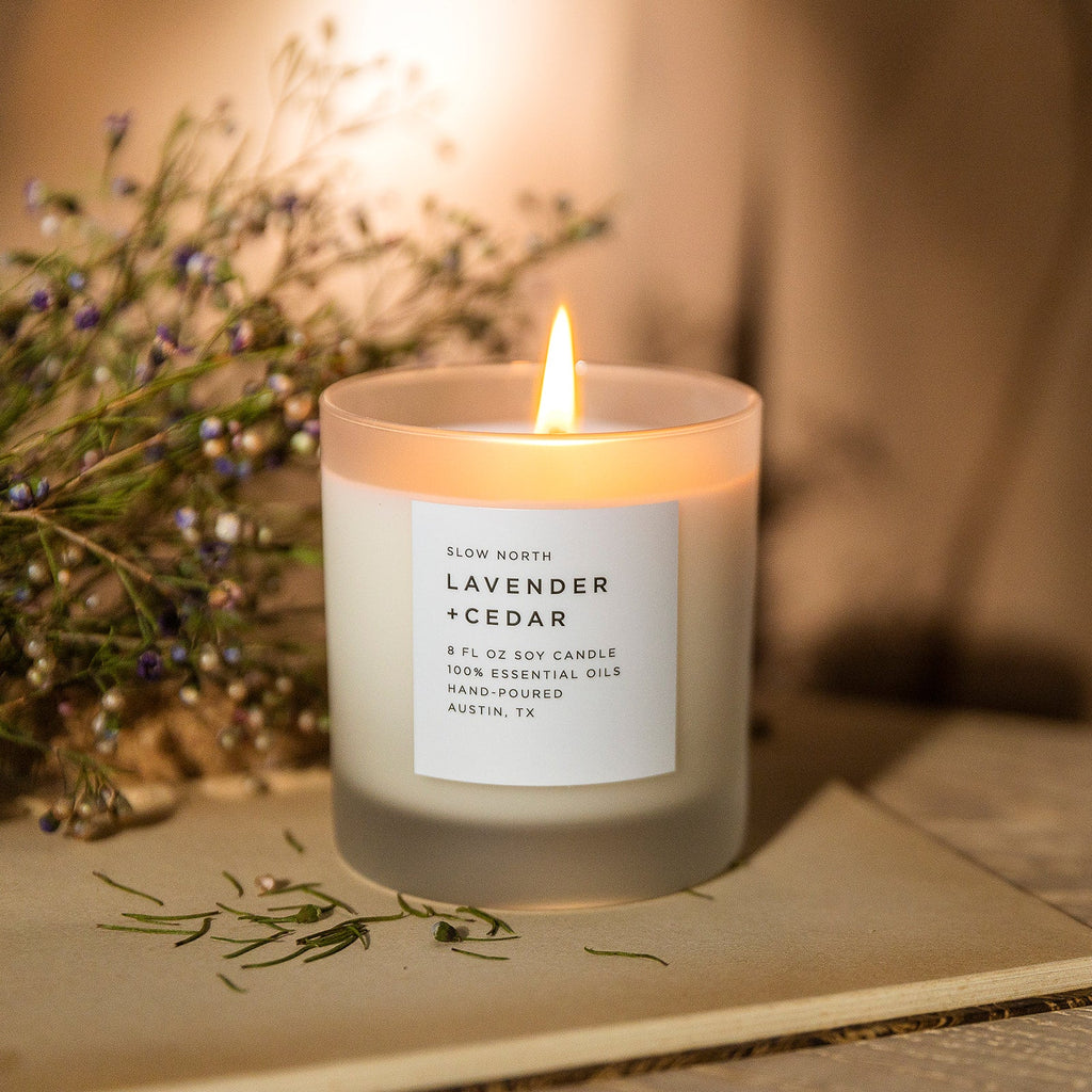 Lavender + Cedar Signature Candle | Slow North | Natural Soy Wax