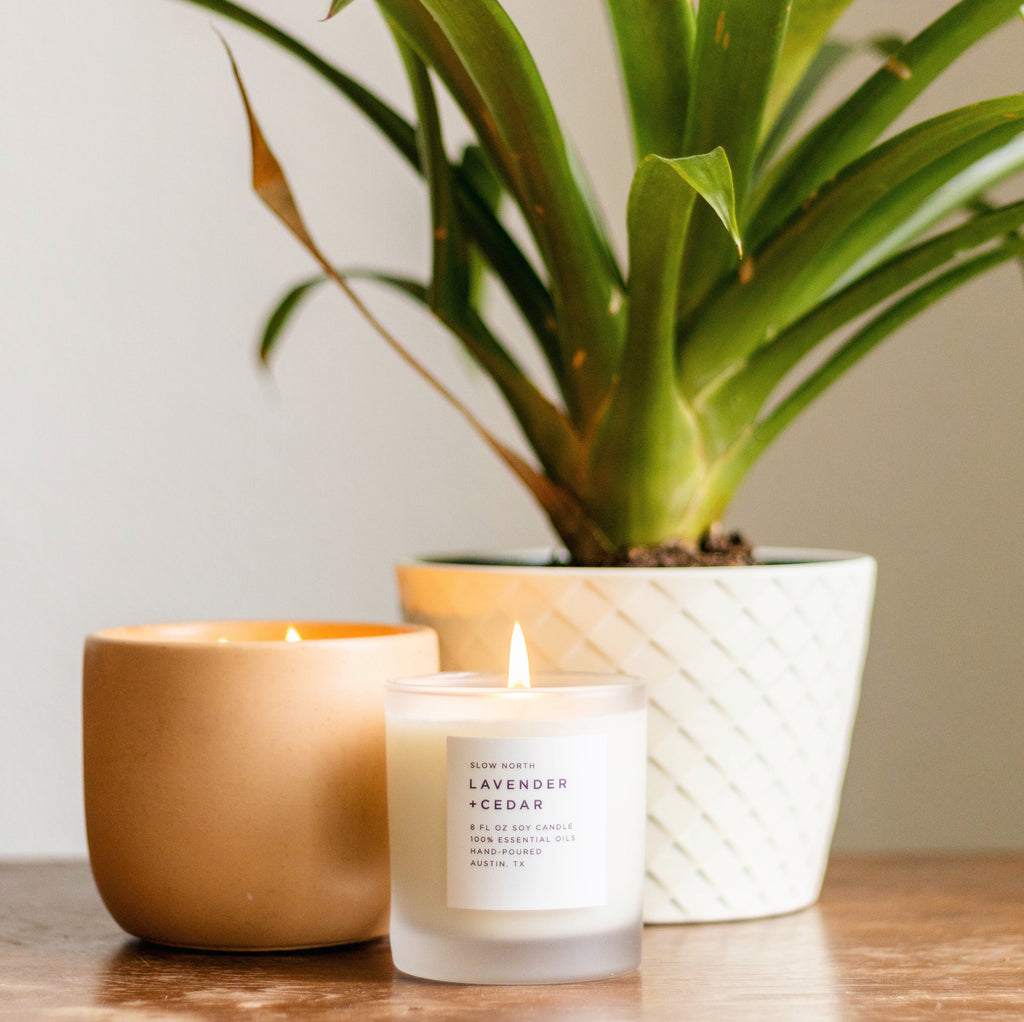 Lavender + Cedar Signature Candle | Slow North | Natural Soy Wax